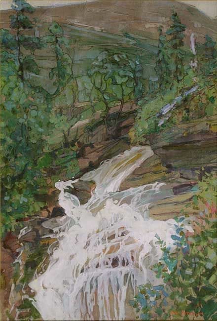 Artwork Title: Pitchfork Falls, Alaska