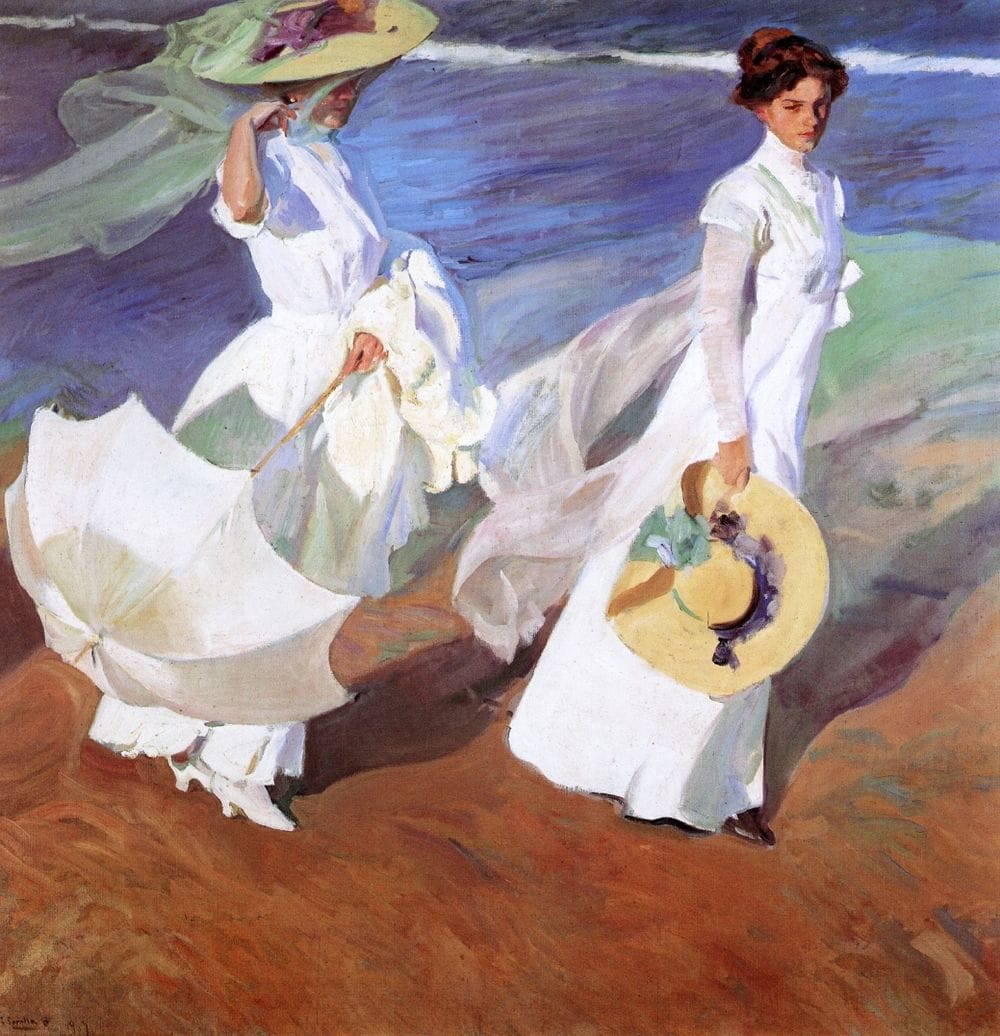 Artwork Title: Walk On The Beach (paseo A Orillas Del Mar)
