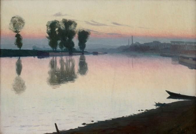 Artwork Title: Twilight on the Seine