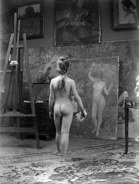 Artwork Title: Model a l’estudi del pintor