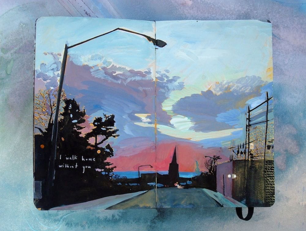 Artwork Title: I Walk Home Without You