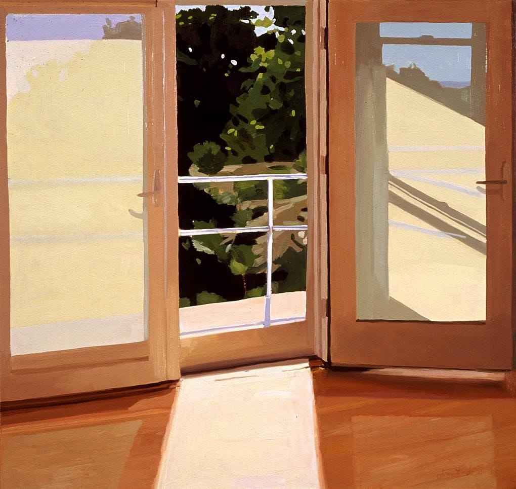Artwork Title: Door with Shades to Porch,      April