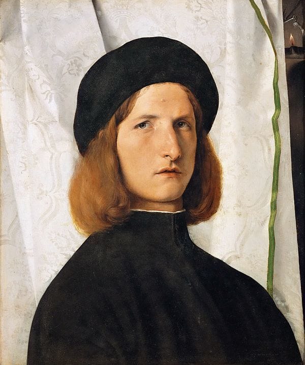 Artwork Title: Portrait of a Young Man with a Lamp i