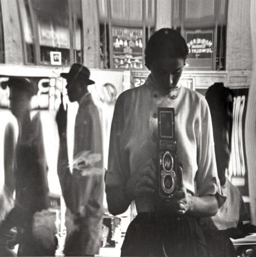 Artwork Title: Self Portrait in a Distorted Mirror, 42nd Street, New York