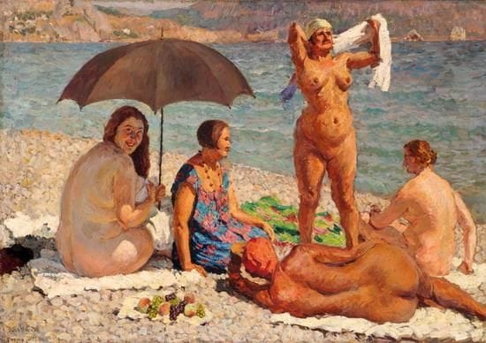 Artwork Title: On the beach. Gurzuf