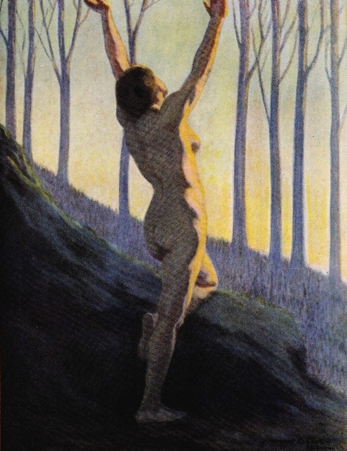 Artwork Title: Illustration for Walt Whitman's Leaves of Grass