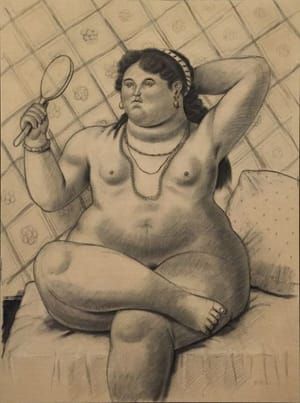 Artwork Title: Woman with Mirror