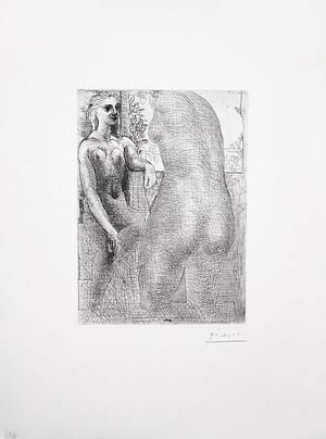 Artwork Title: Marie-Thérèse regardant son Corps sculpté (Marie-Therese looking at her sculpted body)