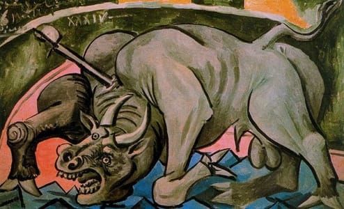 Artwork Title: Dying Bull