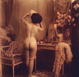 Artwork Title: Rare Old Stereophoto Nudism Belle Epoque