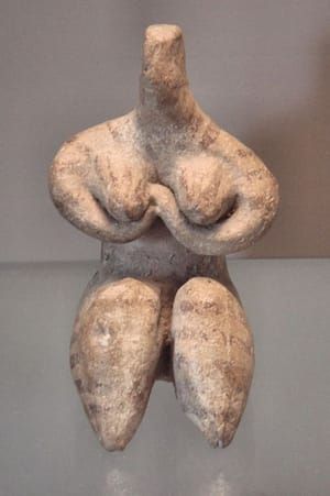 Artwork Title: Prehistoric goddess from Samarra in what is now Iraq, dating to 6000 BCE