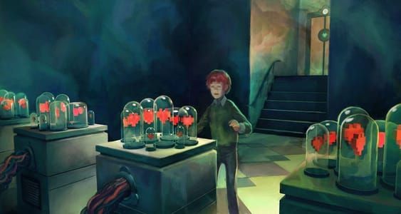 Artwork Title: A Boy In The Hall Of Hearts
