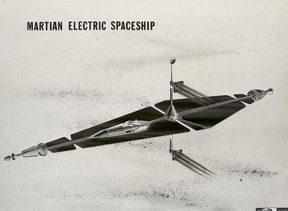 Artwork Title: Martian Electric Spaceship – Nasa Concept