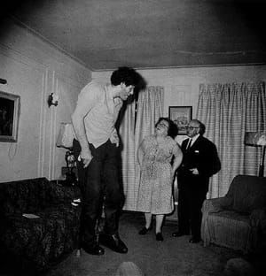 Artwork Title: A Jewish Giant at Home with his Parents in the Bronx, New York City