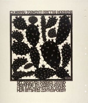 Artwork Title: Cactus, pl.XX from the book, XXIV Emblemata