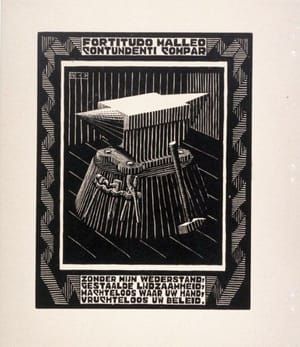 Artwork Title: Aanbeed (Anvil), pl. II from the book, XXIV Emblemata