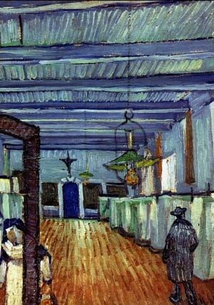 Artwork Title: Ward in the Hospital in Arles, detail