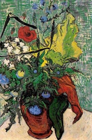 Artwork Title: Wild Flowers and Thistles in a Vase
