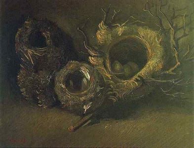 Artwork Title: Still Life With Three Birds' Nests