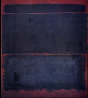 Artwork Title: Indigo on Burgundy