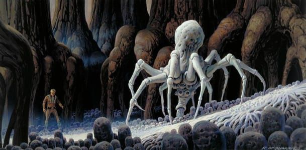 Artwork Title: Knobby White Spider