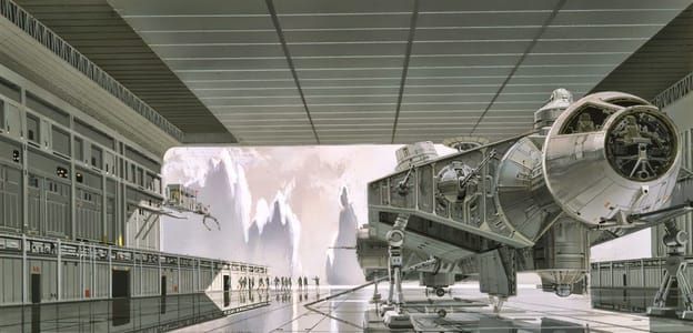 Artwork Title: The Captive Falcon on the Imperial Capital Planet of Alderaan
