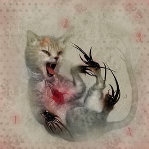 Artwork Title: Kitten Study