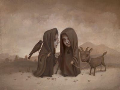 Artwork Title: Two Witches Meeting On The Road