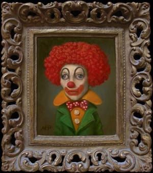 Artwork Title: Clown With A Red Wig