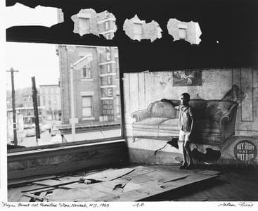 Artwork Title: Boy In Burnt Out Furniture Store, Newark, Nj