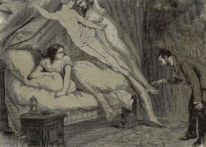 Artwork Title: Two Bodies Without Bodies and Curtains like Ghost Without Ghosts