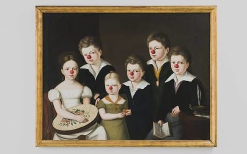 Artwork Title: 6 Children With Red Noses