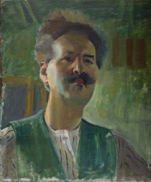 Artwork Title: Self Portrait, Green
