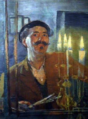 Artwork Title: Self Portrait with Candle