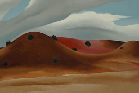 Artwork Title: Grey Hills Painted Red