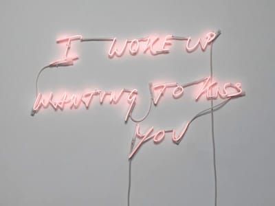 Artwork Title: I woke up wanting to kiss you