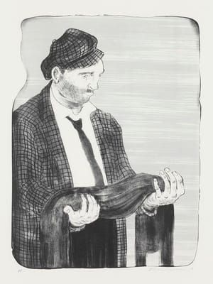 Artwork Title: Man Holding His Shadow