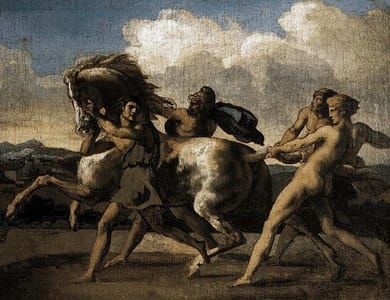 Artwork Title: Captura de um cavalo bravo (The Capture of a Wild Horse)