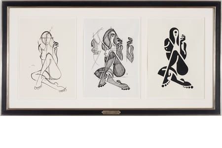 Artwork Title: Women Sketch Process Drawings (Thea 2)
