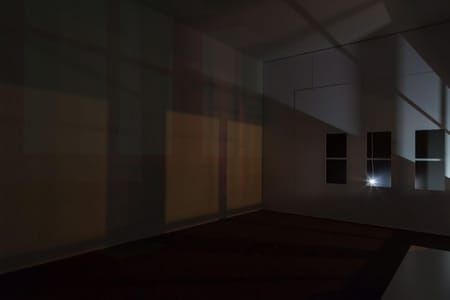 Artwork Title: Light in an Empty Room (Studio wall at night)