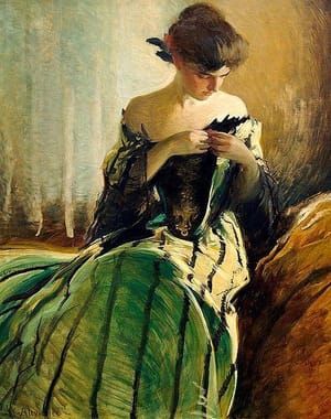 Artwork Title: Study in Black and Green