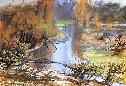 Artwork Title: Rudawa Landscape (also known as Krajobraz znad Rudawy),1905