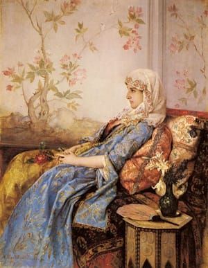 Artwork Title: An Exotic Beauty in an Interior