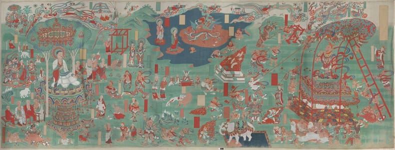 Artwork Title: 劳度叉圣斗变