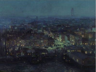 Artwork Title: Lower New York At Night