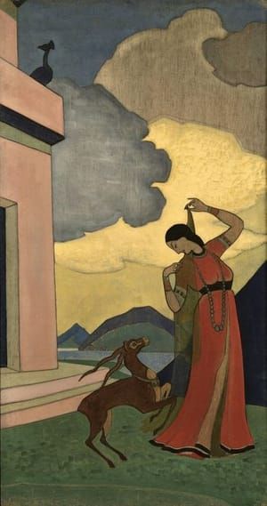 Artwork Title: Song of the Morning Decorative panel, From Dreams of Wisdom series