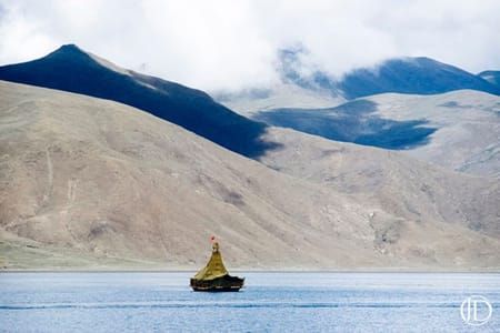 Artwork Title: Boat And Mountain