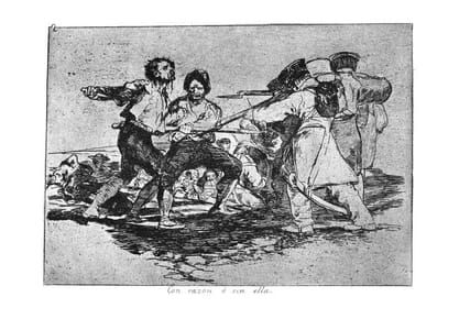 Artwork Title: Con Razón O Sin Ella - Desastres De La Guerra