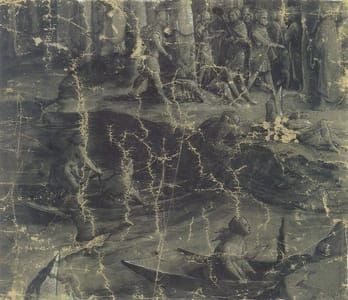 Artwork Title: Night Scene on a Wooded Riverbank