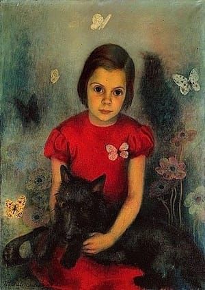 Artwork Title: La Petite Fille auz Papillons